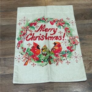 Festive Christmas Cardinals Garden Flag- Double-sided